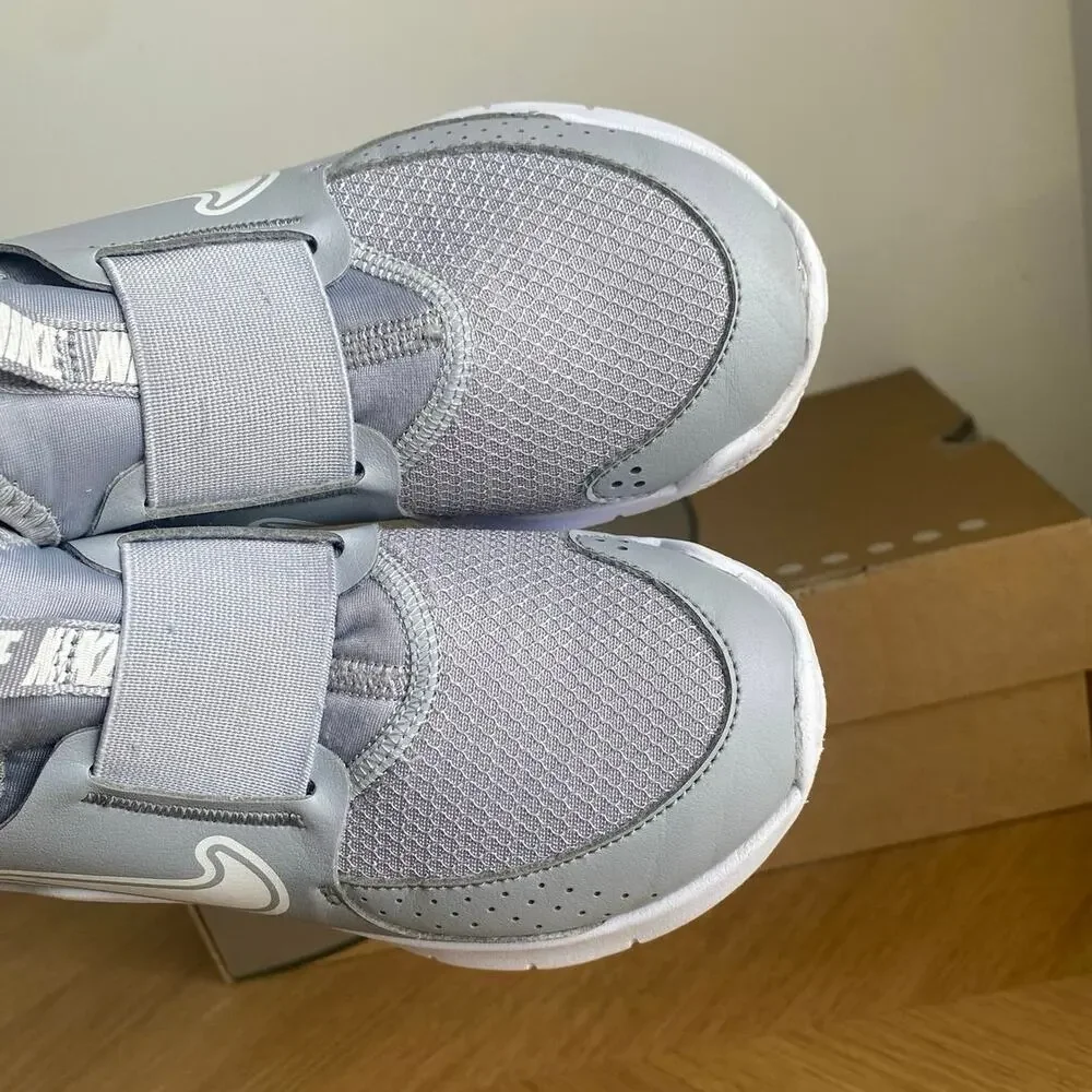 Nike Flex Runner Grey/White Kids Sneakers- SZ 12 C